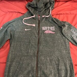 Nike Green Zip up sweater size Small